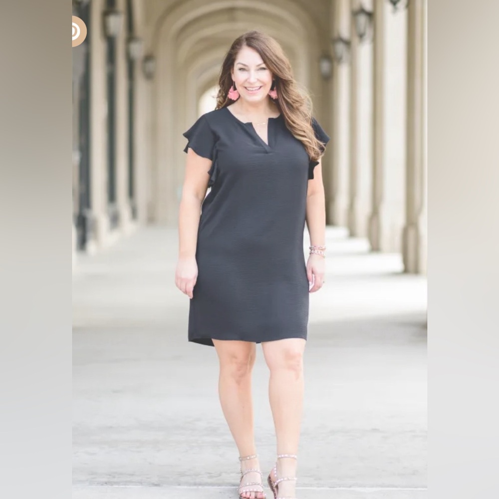 Gibsonlook Ryanne ruffle sleeved dress